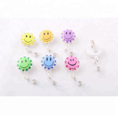 China We can OEM. rhinestone with bling caps the button badge reel for sale