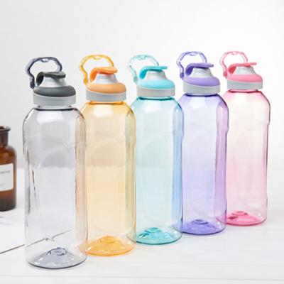 China Simple Design Space Transparent Cup Stored Portable Anti-scalding Plastic Water Bottle 650ml for sale