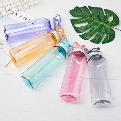 China Simple and exquisite sealed anti-scalding transparent plastic water bottle stored in 650ml space cup for sale