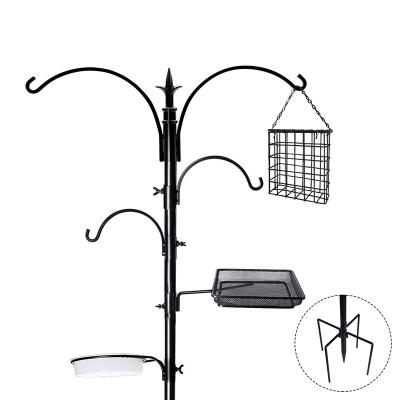 China Automatic Bird Station Feeding Kit, Bird Feeder Pole Wild Bird Feeder Hanging Kit with Metal Suet Feeder Bird Bath for Bird Watching for sale