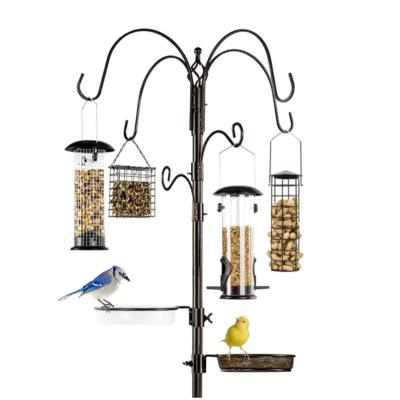 China Sustainable Bird Feeding Station, Steel 6-Hook Multi-Feeder for sale