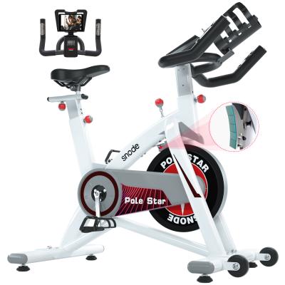 China Universal White Master Fitness Gym 120kg Capacity User PS Snode Indoor Magnetic Spinning Bikes for sale