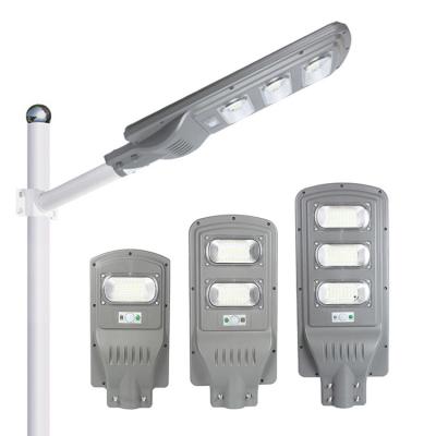 China ROAD 2 Years Warranty IP65 Road Lamp Outdoor Pole Integrated All In One Solar Street Light for sale