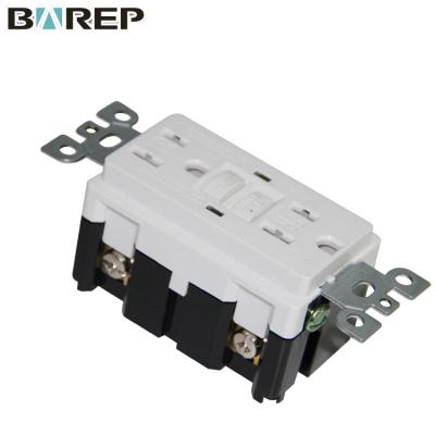 China Duplex TR Fault Circuit Wall Outlet 15A Tamper Resistant UL Certificate Ground Interruption GFCI Socket for sale