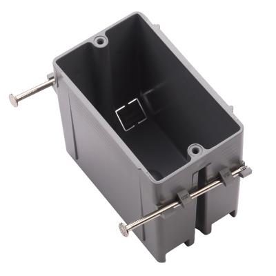 China Jiangsu Barep UL ETL Listed American Wall PVC Outlet Box Junction Box Electrical Plastic Switch Box For USA 105.4*58.6*71mm for sale