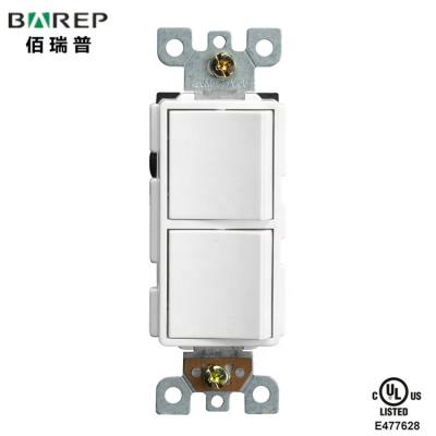 China PC.Cu BAREP YGD-002 CUL American Standard UL Electrical Wall Switch for sale