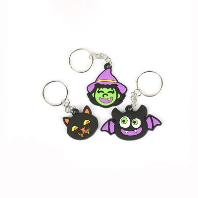 China Promotion Promotional Keychain Wholesale Movie Character Cartoon 3d custom Silicone Keyring for sale