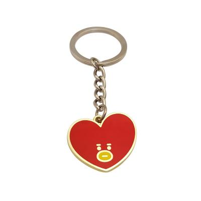 China Schoolbag Custom Logo Souvenir Key Ring Promotion Charm Metal Keyring Soft Enamel Keychain for sale