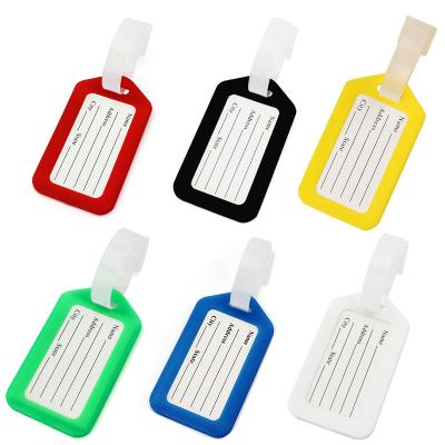 China Durable Custom Luggage Tags Colorful Unique Travel Baggage Bag Tags Suitcase Identify Labels for Women Men for sale