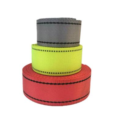 China Durable Polyester Woven Strap Low Stretch High Strength Webbing For High Altitude Work for sale