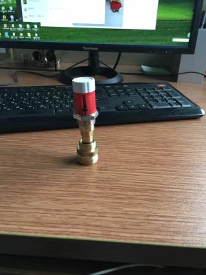 China Italian Style Red Color Brass Plumbing Parts / Short Plastic Flow Meter for sale