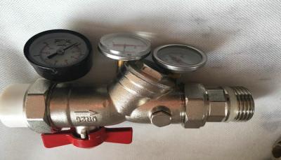 China Floor Heating Manifold Brass Full Bore Ball Valve -20℃-100℃ Working Temperature for sale