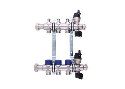 China Polypipe Underfloor Heating Manifold With Short Flow Meter And Two Drain Valves for sale