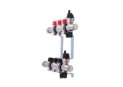 China Single Ball Valve 5 Loop Radiant Manifold For Underfloor Heating System for sale