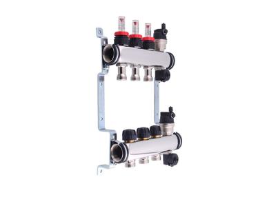 China 304 Or 201 Stainless Steel Radiant Floor Heating Manifold 5 Ways for sale