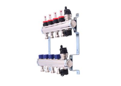 China Underfloor Heating Manifold For Pex, Brass Water Without Pump 2 Ways To12 Ways for sale