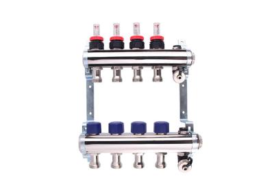 China Brass 2 Port Underfloor Heating Manifold Material 57-3 For Heating Floor for sale