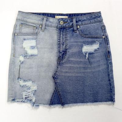 China Breathable wholesale maxi denim mini skirt for women denim skirt cheap mini sexy jeans short skirt for sale