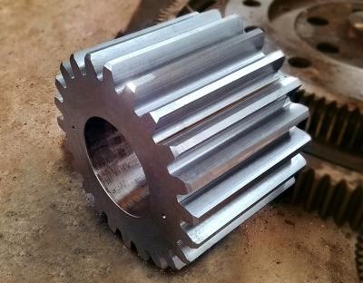 China Factory Alloy Steel 30CrMoV9 Forging Big Modulus Transmission Tooth Pinion For Ball Mill for sale