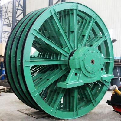 China Mining Cranes Wholesale Hot Sale Customization Cast Iron Belt Pulley 200-6000 Mm Head Pulley for sale