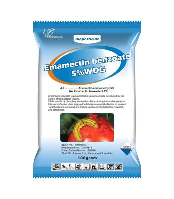 China Emamectina benzoato 5%WDG Insecticida Pesticidas biológicos CAS 1071-83-6 en venta