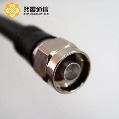 China Brass N Male To N Female Conductor Jumper Cable Custom Length For 1/2' for sale