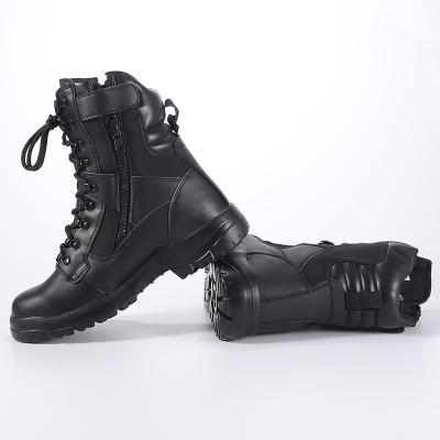 China Superstar Leather Boots for Men Black Large Size Desert Mens Anti Slip Tactical Men Combat Boots for sale