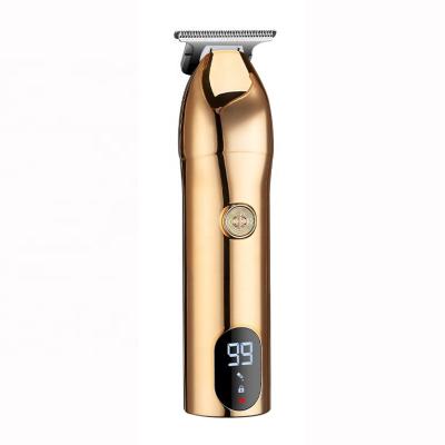 China Hot Sale Metal Gold Men Household Hair Clipper Rechargeable Electric Hair Trimmer Razor Barber Cutter Hair Cutting Machine for sale