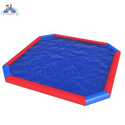 China lilytoys durable inflatable pool 0.9mm pvc swimming pool for kids customized size 4*4m/customized for sale