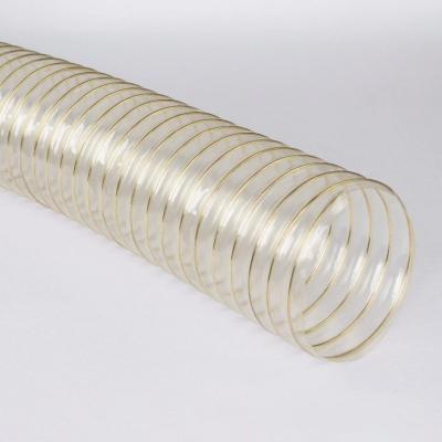 China TPU Flexible Hose Fiber Braided Conduit Rubber Braid Transparent Duct Pipe for Cutting for sale