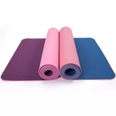 China Custom Printed Design Non-toxic Natural Rubber Yoga Mat for Sports Professionals for sale