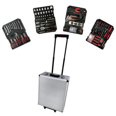 China DIY tools 186 pcs krafline werkzeug koffer tool kit with aluminum trolley case for sale