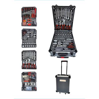 China 186pcs DIY Tools Aluminum Tool Kits Case With Trolley for sale