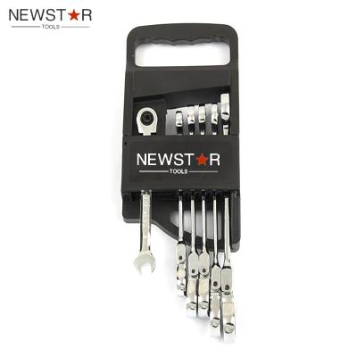 China 6PCS Portable Hot Selling Combination Ratcheting Tool Kit With Stand Packing for sale