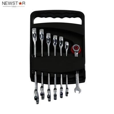 China 7PCS Portable Gear Ratchet Wrench Set for sale