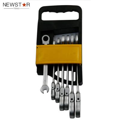 China 7Pcs Portable METRIC Flexible Gear Ratchet Wrench Set for sale