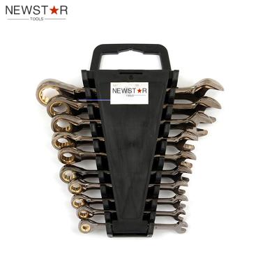 China Portable Set of 9 10Pcs Matt Metric Ratchet Combination Wrench for sale