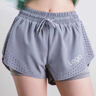 China New Anti-wrinkle sports casual quick dry custom women's breathable sports running plain fitness shorts female woven color sports yoga for sale