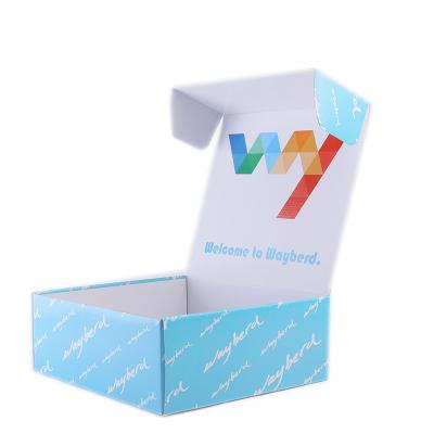 China Recycled Custom Logo Display Materials Gift Box Shoe Packing Corrugated Shipping Cardboard Packaging Box for sale