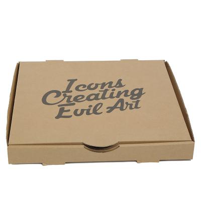 China Recycled Materials Wholesale Cheap Cardboard Supplier Kraft Paper Pizza Take Out Bulk Box for sale