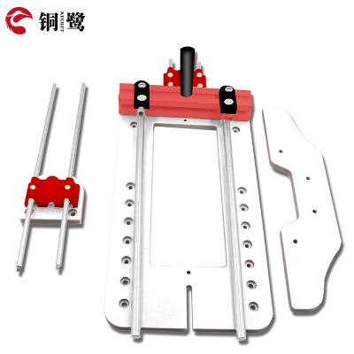 China Multifunctional Woodworking Drilling KEGRET Router Base For Edge Aluminum Alloy Outdoor T-shaped Positioner for sale