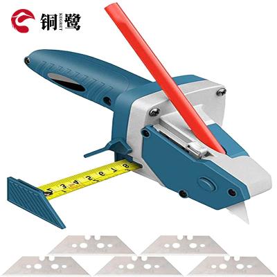 China KEGRET Parts Multifunctional Aluminum Plastic Gypsum Board Cutting Tool with Measuring Tape and Utility Knife for Tile Carpet Foam Measuring Mark and Cut for sale