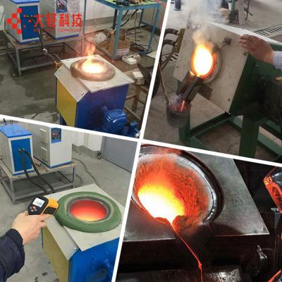 China Iron etc. Manufacturer IGBT 100kg Capacity Iron Furnace golden / silver copper aluminum steel copper professional induction cast aluminum for sale