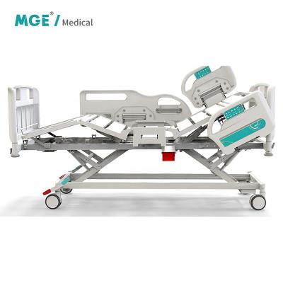 China Clinic Modern Foldable Treatment 5 Function Stainless Steel Medical Furniture Adjust Electric Home Care Bed Manufacturers MGE-E-012 for sale