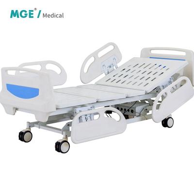 China Available Modern 7 Days ABS Electric Adjustable Hospital Medical Bed With Casters For Patient MGE-E-019 for sale