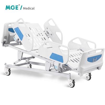 China Modern Portable Folding Clinic Furniture Adjustable Electric Medical Caregiver Patient Hospital Bed MGE-E-020 for sale