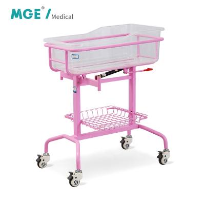 China Factory MGE-C-14 Function Modern Single Function Stainless Steel Infant Medical Bed Plastic Newborn Baby Hospital Bed Pediatric Hutch For Sale for sale