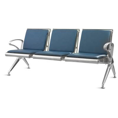 China Modern Durable Steel Airport Hospital 3 Seater Accompany Waiting Chair MGE-C-003 for sale