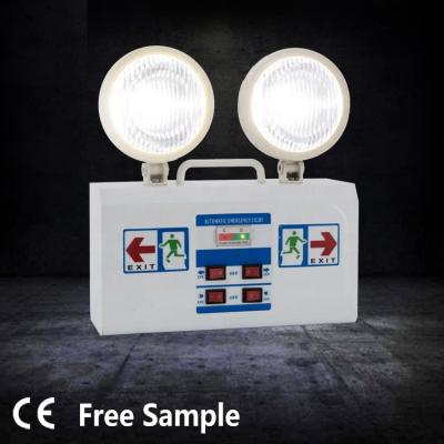 China Zhongshan factory price energy-saving automatic emergency light twin heads led light outdoor emergency LED emergency notlicht light for sale