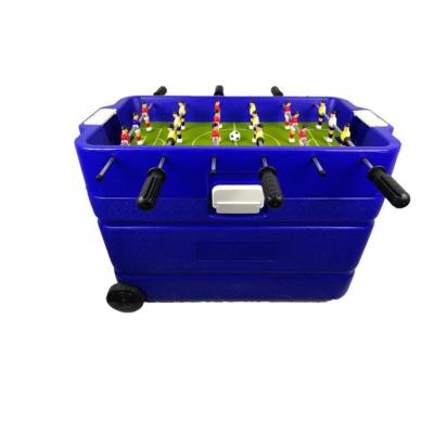 China SGS Audit 60L Insulated Ice Chest Cooler With Hand Soccer Game Table for sale